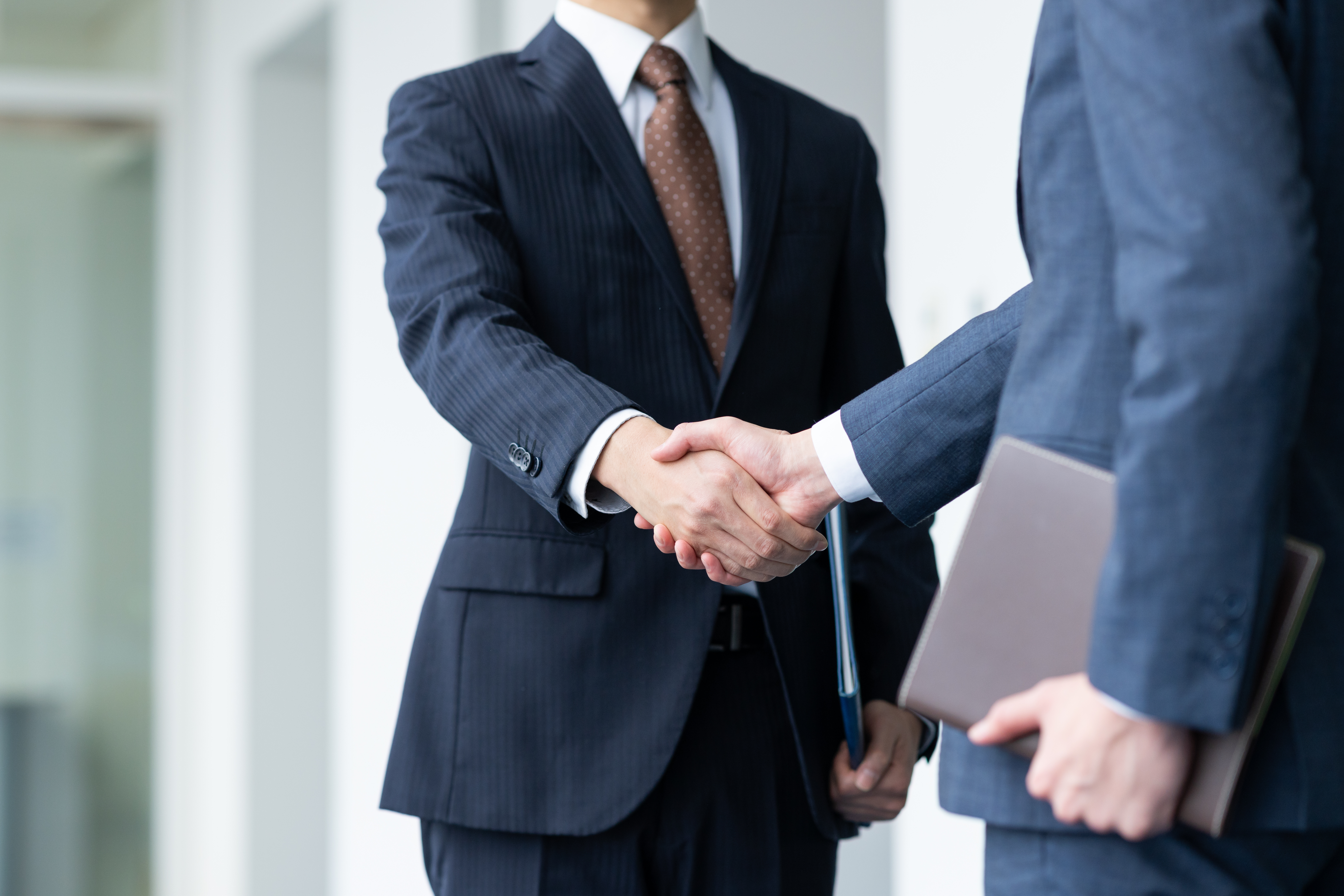 運営方針を語る信頼できる買い手との面談